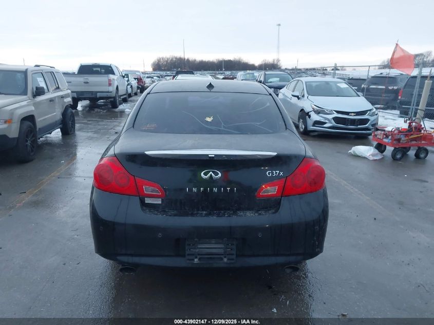 2010 Infiniti G37X VIN: JN1CV6AR3AM254278 Lot: 43902147