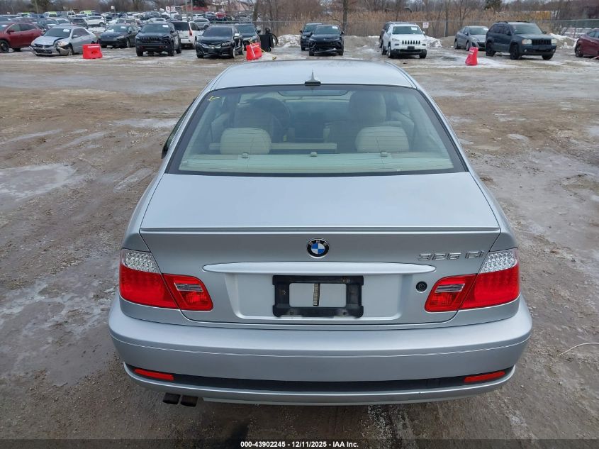 2004 BMW 325Ci VIN: WBABD334X4JY97791 Lot: 43902245