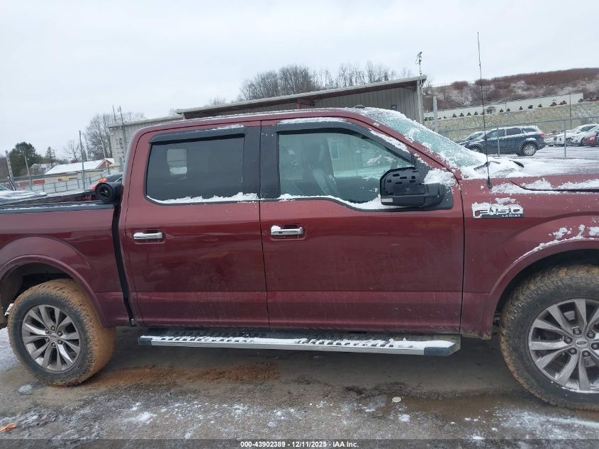2017 Ford F-150 Lariat VIN: 1FTEW1EF8HFB64497 Lot: 43902389