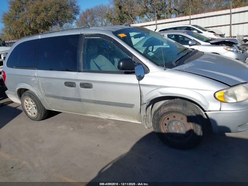 2005 Dodge Grand Caravan Se VIN: 1D4GP24R15B423697 Lot: 43902510
