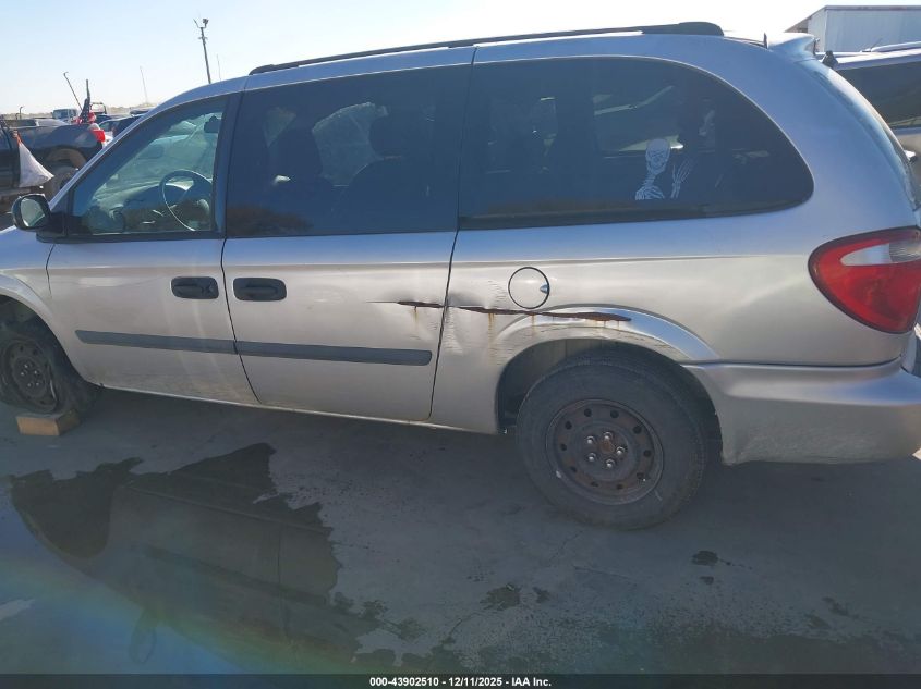 2005 Dodge Grand Caravan Se VIN: 1D4GP24R15B423697 Lot: 43902510