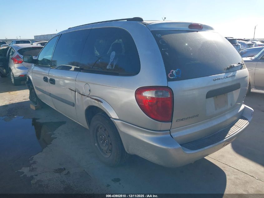 2005 Dodge Grand Caravan Se VIN: 1D4GP24R15B423697 Lot: 43902510