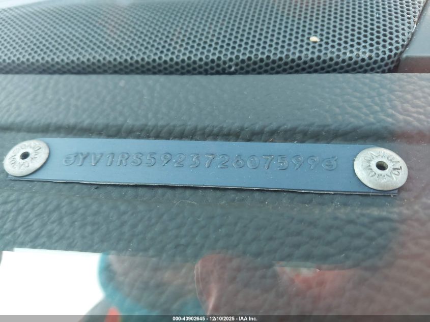 2007 Volvo S60 2.5T VIN: YV1RS592372607599 Lot: 43902645