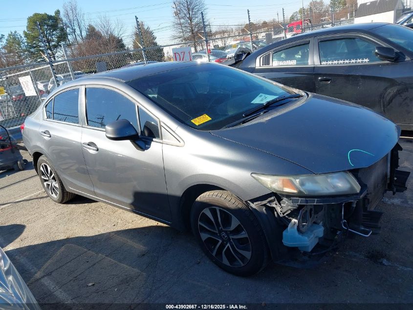 2013 Honda Civic Ex VIN: 19XFB2F83DE081831 Lot: 43902667