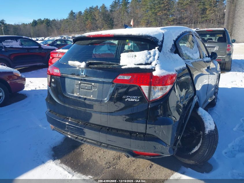 2020 Honda Hr-V Awd Sport VIN: 3CZRU6H16LM704081 Lot: 43902669