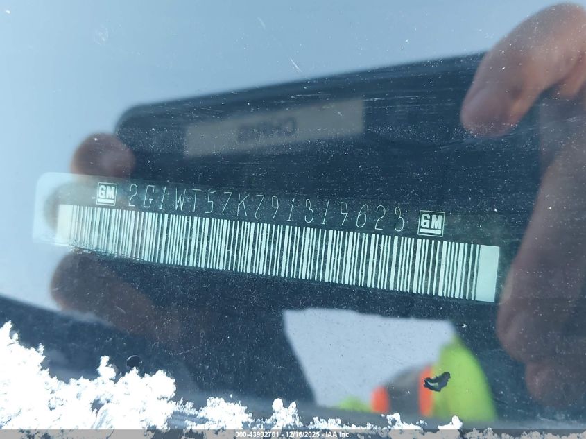 2009 Chevrolet Impala Lt VIN: 2G1WT57K791319623 Lot: 43902701