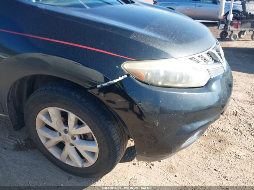 2012 Nissan Murano Sl VIN: JN8AZ1MW8CW207157 Lot: 43902732