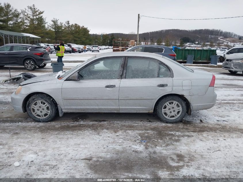 2001 Honda Civic Lx VIN: 2HGES165X1H567842 Lot: 43902759