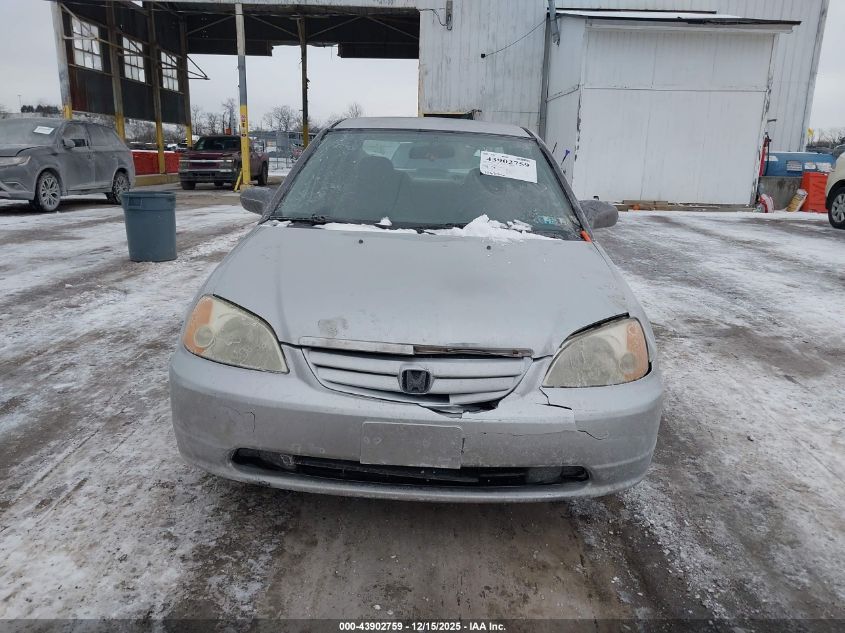 2001 Honda Civic Lx VIN: 2HGES165X1H567842 Lot: 43902759