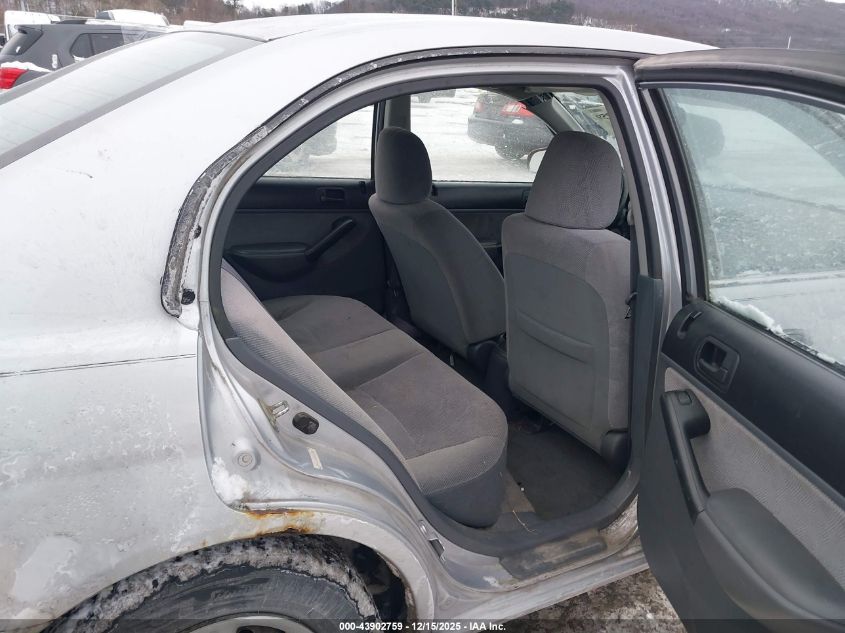 2001 Honda Civic Lx VIN: 2HGES165X1H567842 Lot: 43902759