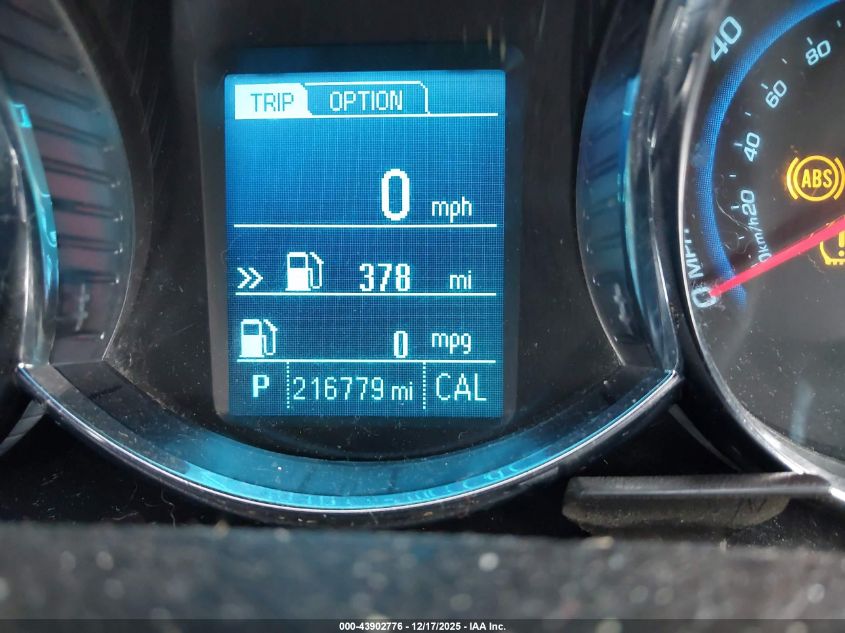 2014 Chevrolet Cruze 2Lt Auto VIN: 1G1PE5SBXE7356278 Lot: 43902776