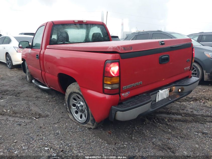 2007 GMC Sierra 1500 Classic Work VIN: 1GTEC14X97Z130679 Lot: 43902787