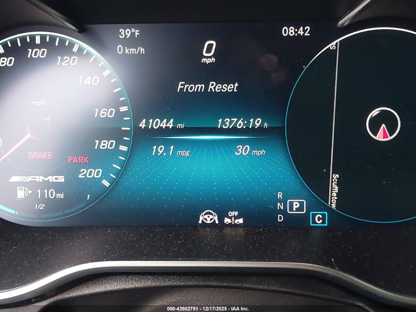 2019 Mercedes-Benz Amg C 63 VIN: WDDWJ8GB4KF831844 Lot: 43902791