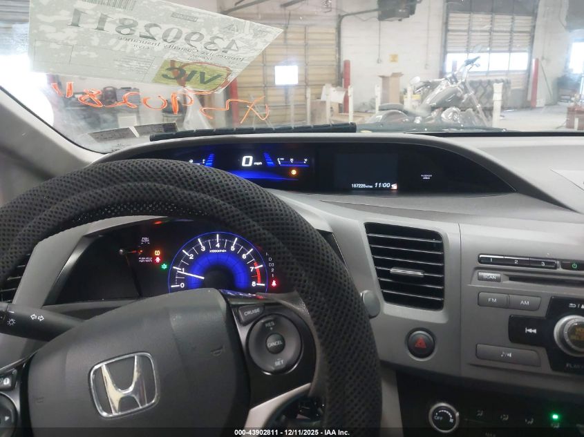 2012 Honda Civic Lx VIN: 19XFB2F50CE355314 Lot: 43902811