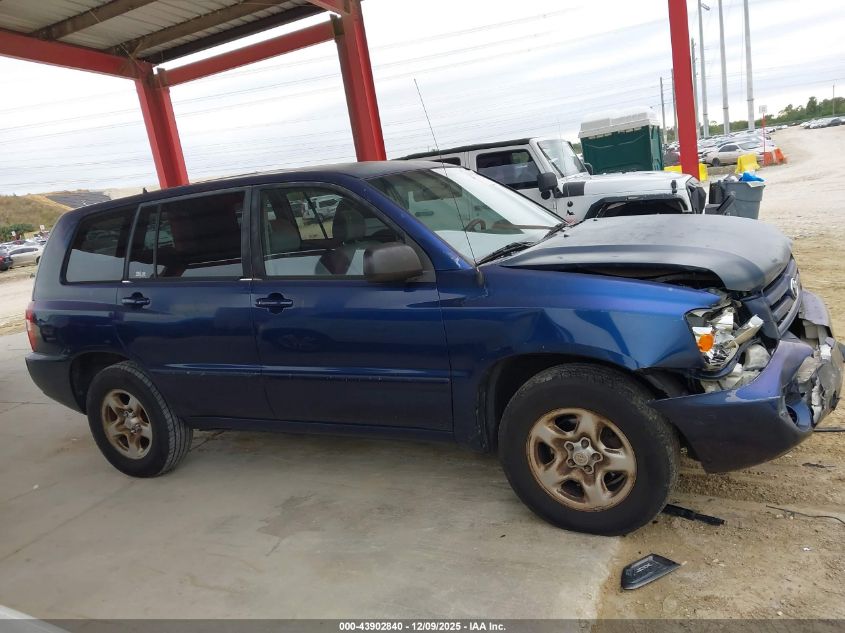 2005 Toyota Highlander VIN: JTEGD21A950121442 Lot: 43902840