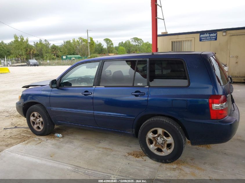 2005 Toyota Highlander VIN: JTEGD21A950121442 Lot: 43902840