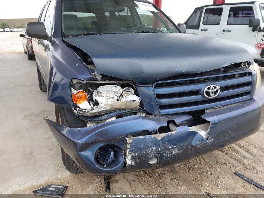 2005 Toyota Highlander VIN: JTEGD21A950121442 Lot: 43902840