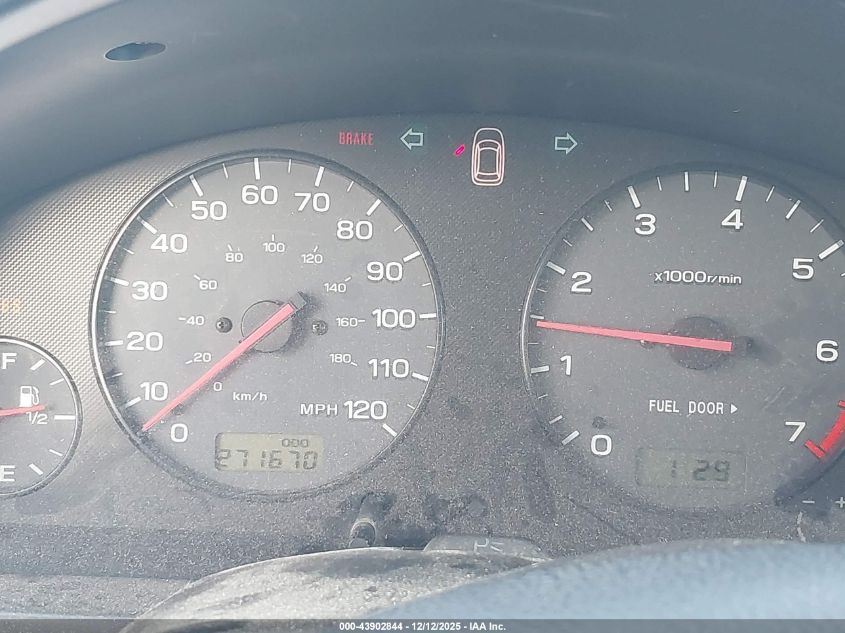 2000 Subaru Outback VIN: 4S3BH6657Y6605973 Lot: 43902844