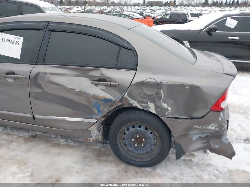 2009 Honda Civic Lx VIN: 19XFA16539E016889 Lot: 43902845