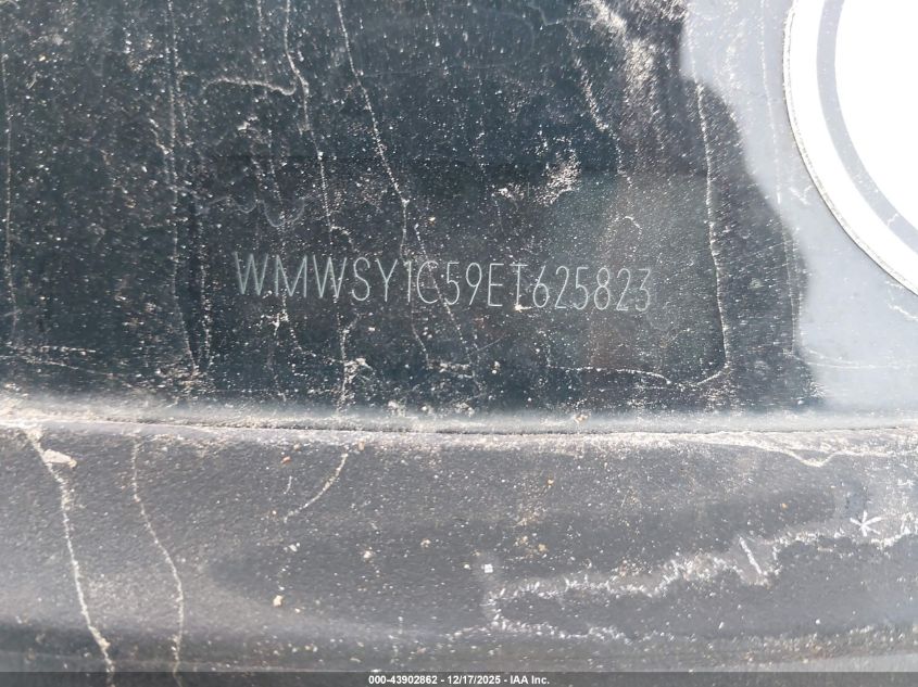 2014 Mini Roadster Cooper VIN: WMWSY1C59ET625823 Lot: 43902862