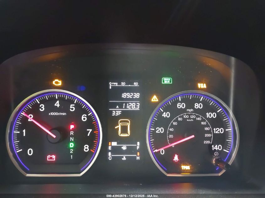 2009 Honda Cr-V Ex VIN: JHLRE48539C017552 Lot: 43902876