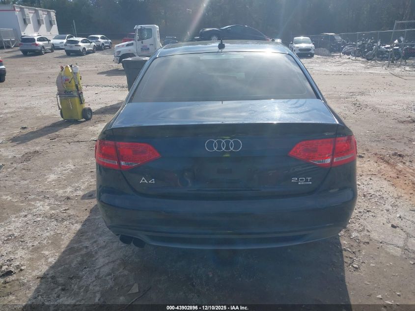 2012 Audi A4 2.0T Premium VIN: WAUKFAFL6CN011278 Lot: 43902896