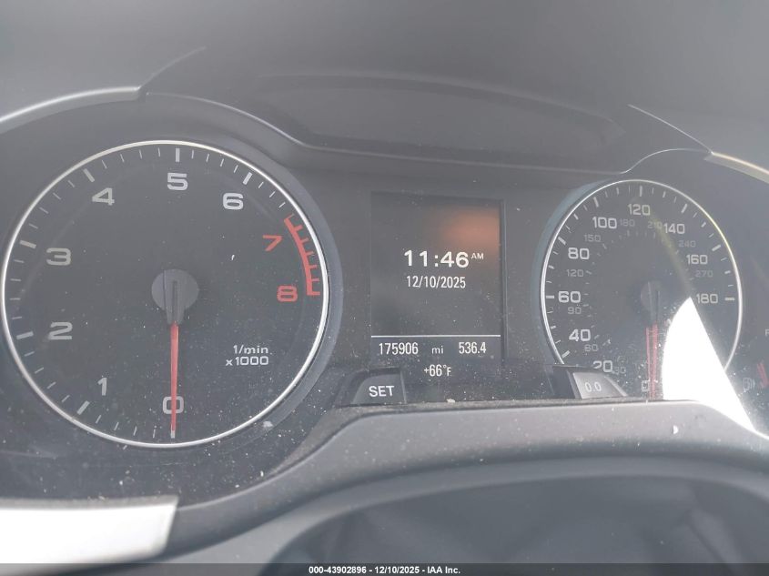 2012 Audi A4 2.0T Premium VIN: WAUKFAFL6CN011278 Lot: 43902896