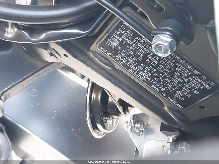 2024 Kawasaki Kle300 C VIN: JKALE8C13RDA18979 Lot: 43902903