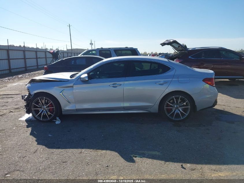 2019 Genesis G70 3.3T Advanced VIN: KMTG54LE6KU034665 Lot: 43903045