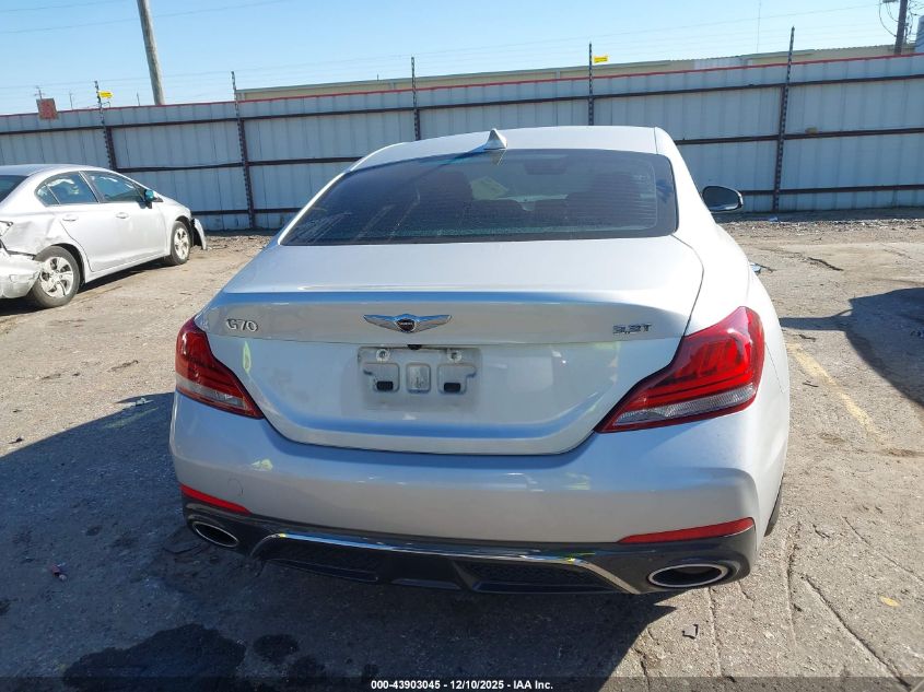 2019 Genesis G70 3.3T Advanced VIN: KMTG54LE6KU034665 Lot: 43903045