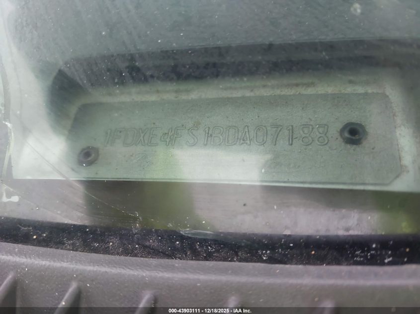 2011 Ford E-450 Cutaway VIN: 1FDXE4FS1BDA07188 Lot: 43903111