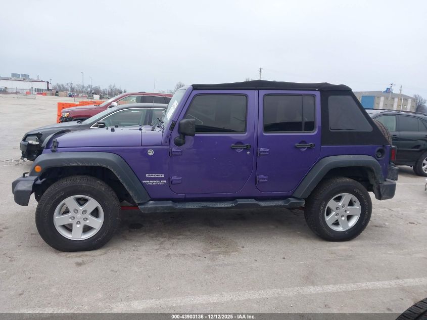 2017 Jeep Wrangler Unlimited Sport 4X4 VIN: 1C4BJWDGXHL618291 Lot: 43903136