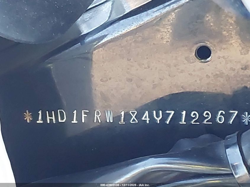 2004 Harley-Davidson Flhrci VIN: 1HD1FRW184Y712267 Lot: 43903138