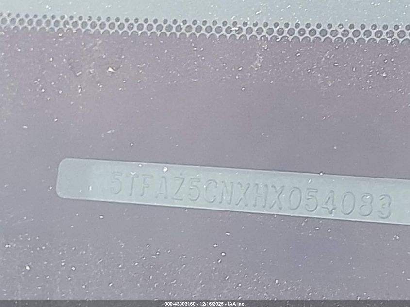 2017 Toyota Tacoma Sr5 V6 VIN: 5TFAZ5CNXHX054083 Lot: 43903160