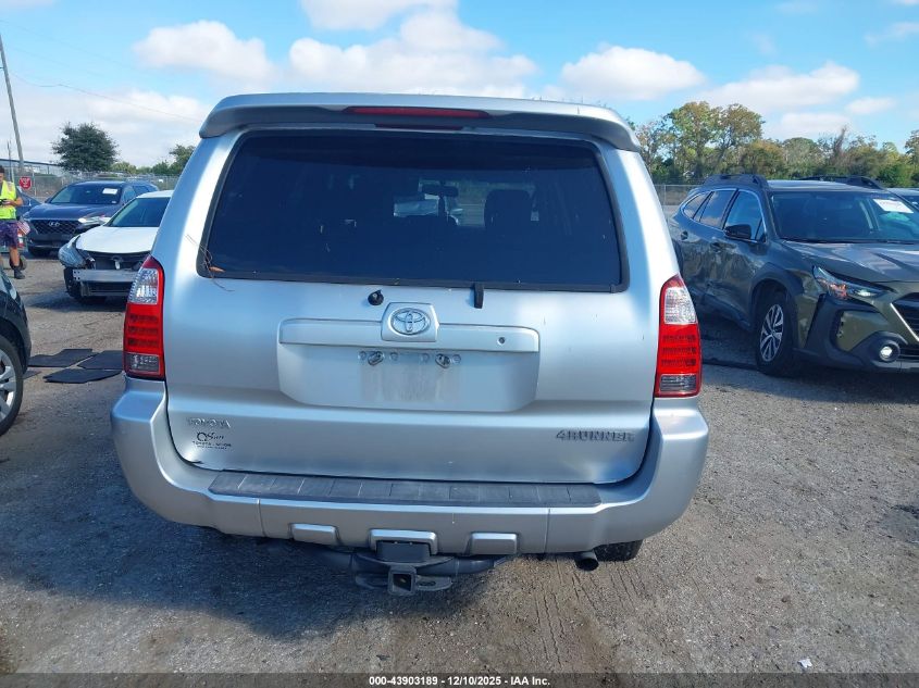 2006 Toyota 4Runner Sr5 Sport V8 VIN: JTEZT14R168009003 Lot: 43903189