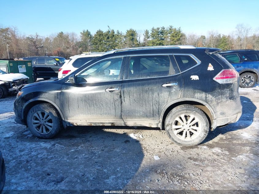 2015 Nissan Rogue Sv VIN: KNMAT2MV4FP553697 Lot: 43903222
