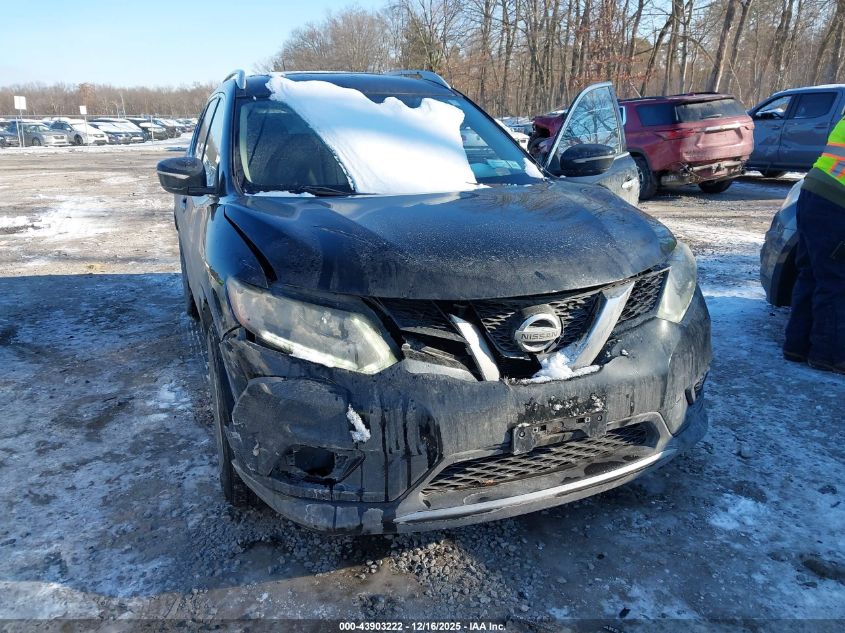 2015 Nissan Rogue Sv VIN: KNMAT2MV4FP553697 Lot: 43903222