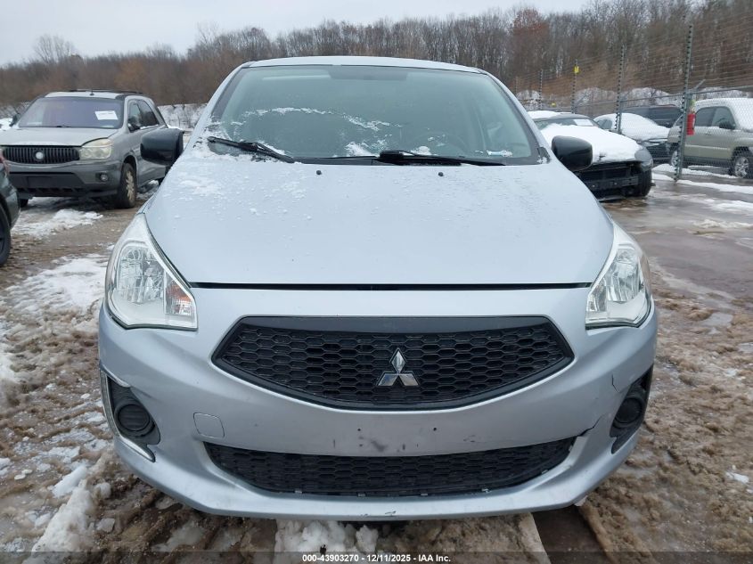 2020 Mitsubishi Mirage G4 Le VIN: ML32F4FJ1LHF01036 Lot: 43903270