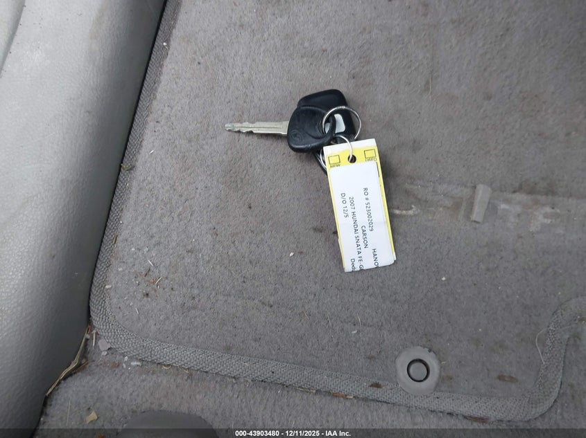 5NMSG13D57H093570 2007 HYUNDAI SANTA FE photo no. 11