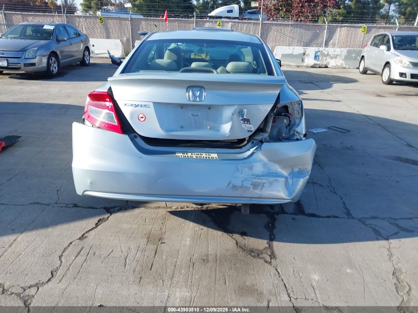 2012 Honda Civic Lx VIN: 2HGFG3B50CH560389 Lot: 43903510