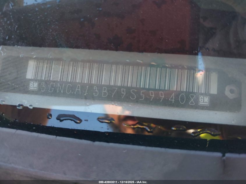 2009 Chevrolet Hhr Ls VIN: 3GNCA13B79S599408 Lot: 43903511