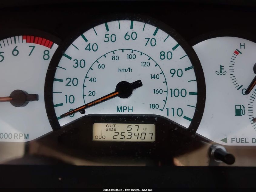 2003 Toyota Corolla Le VIN: 1NXBR32E33Z005694 Lot: 43903532