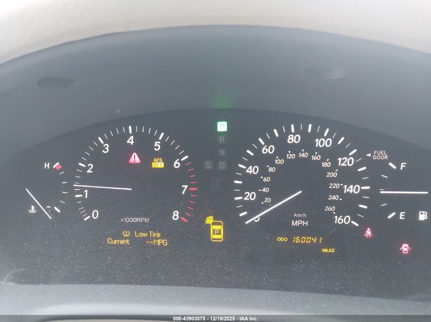 2004 Lexus Ls 430 VIN: JTHBN36F140169939 Lot: 43903575