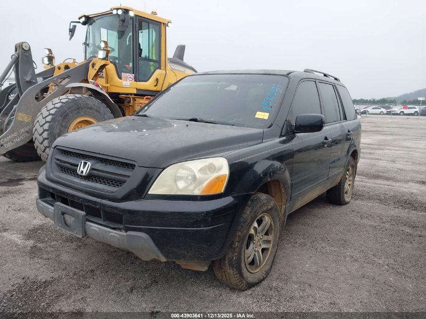 2004 Honda Pilot Ex-L VIN: 2HKYF18664H521670 Lot: 43903641