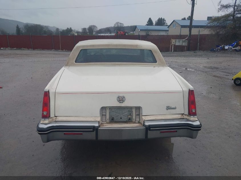 1985 Cadillac Eldorado VIN: 1G6EL5782FE66949 Lot: 43903647