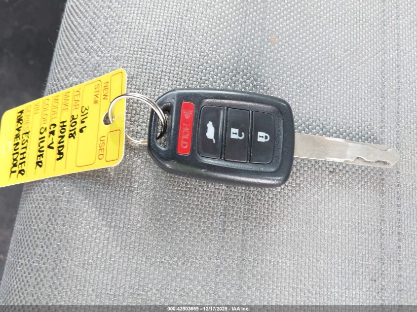 2018 Honda Cr-V Lx VIN: 5J6RW5H37JL001271 Lot: 43903659