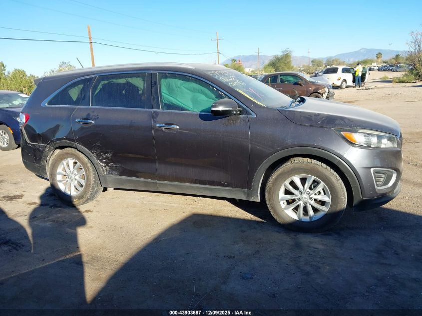 2017 Kia Sorento 3.3L Lx VIN: 5XYPG4A54HG291796 Lot: 43903687