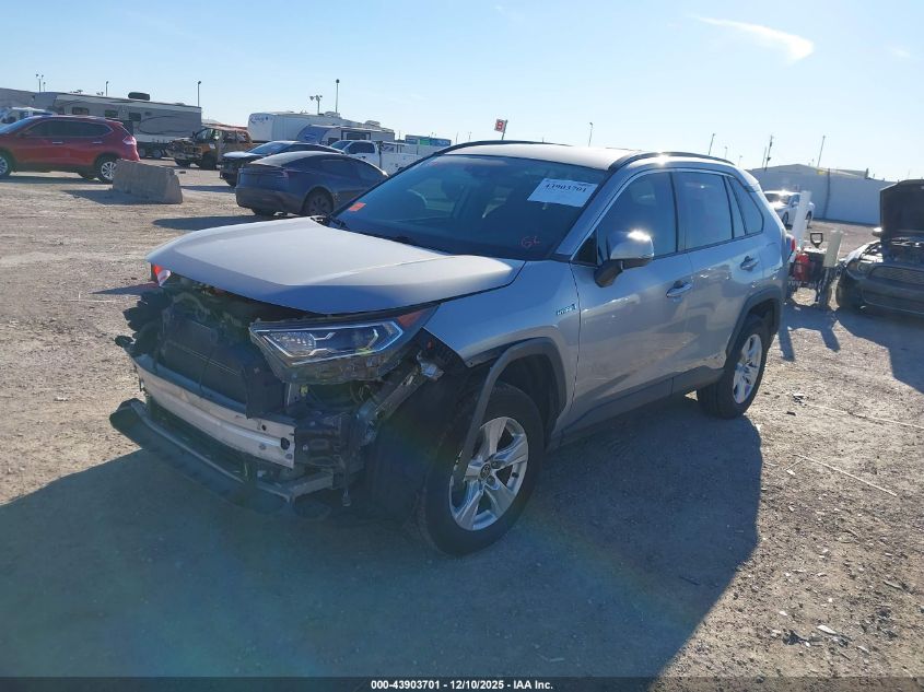 2020 Toyota Rav4 Hybrid Xle VIN: 2T3R6RFV1LW001185 Lot: 43903701