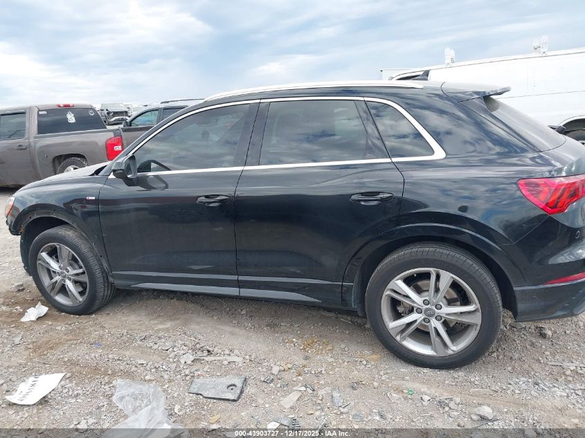 2019 Audi Q3 2.0T S Line Premium VIN: WA1DECF32K1086845 Lot: 43903727