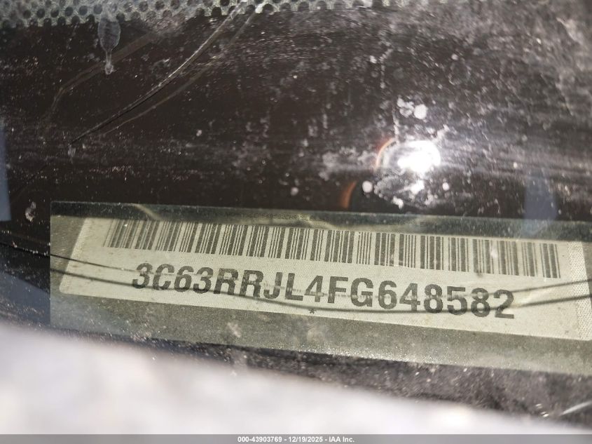 2015 Ram 3500 Laramie VIN: 3C63RRJL4FG648582 Lot: 43903769